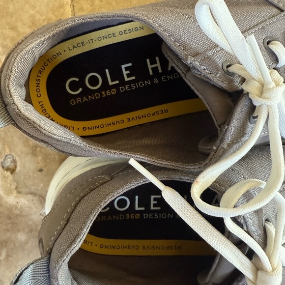 Cole Haan men grand 360 canvas sneaker size 10 very good condition gray - Picture 9 of 13
